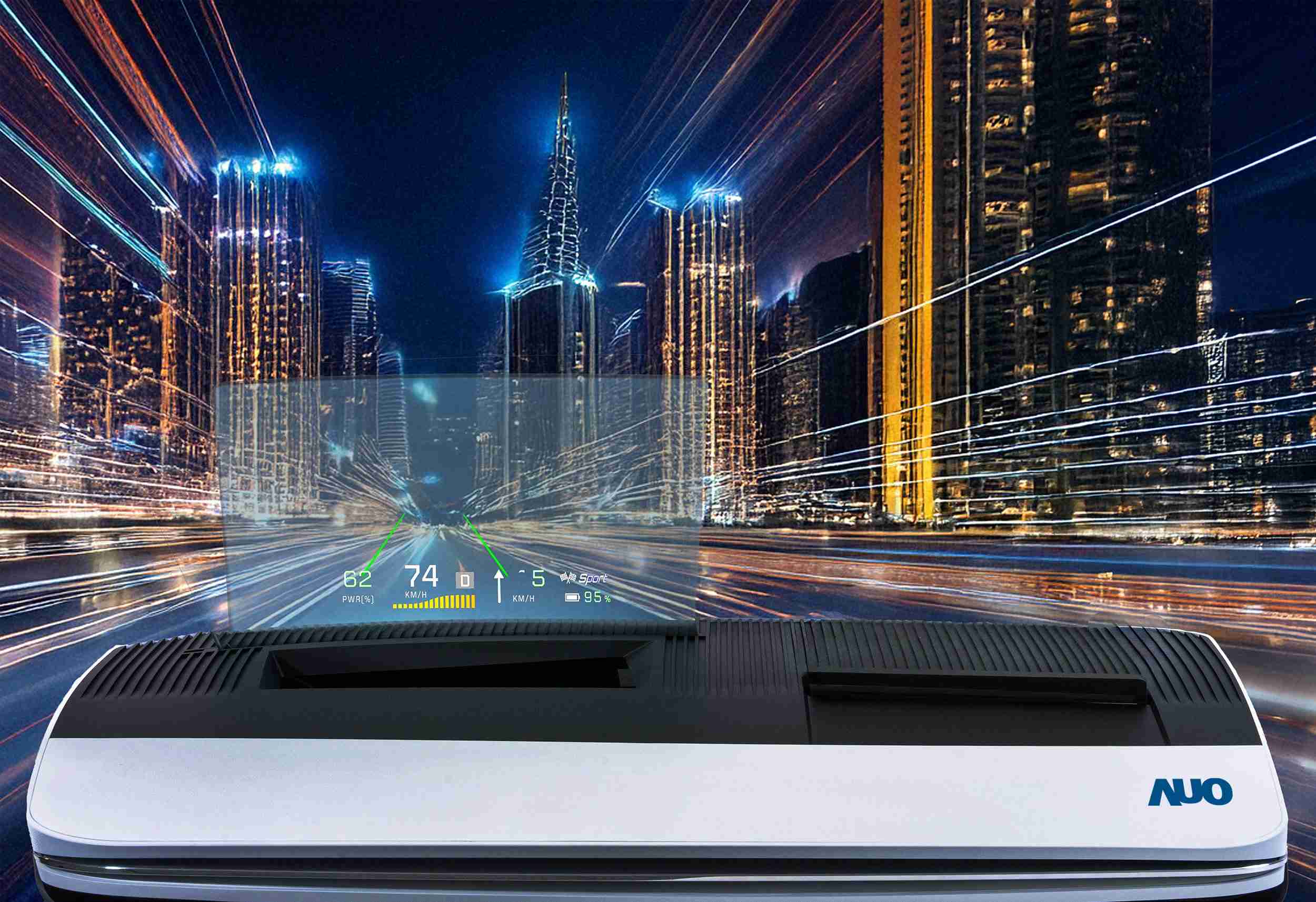 赏金国际推出13吋Micro LED抬头显示器，，，，提供高入眼亮度、、、高色彩饱和度的显示质量，，，在阳光下或黑暗中都清晰可见，，，并利用Micro LED模块体积小的优势，，解决车用空间有限的痛点